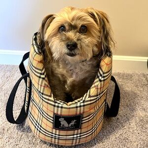 Burberry dog carrier
